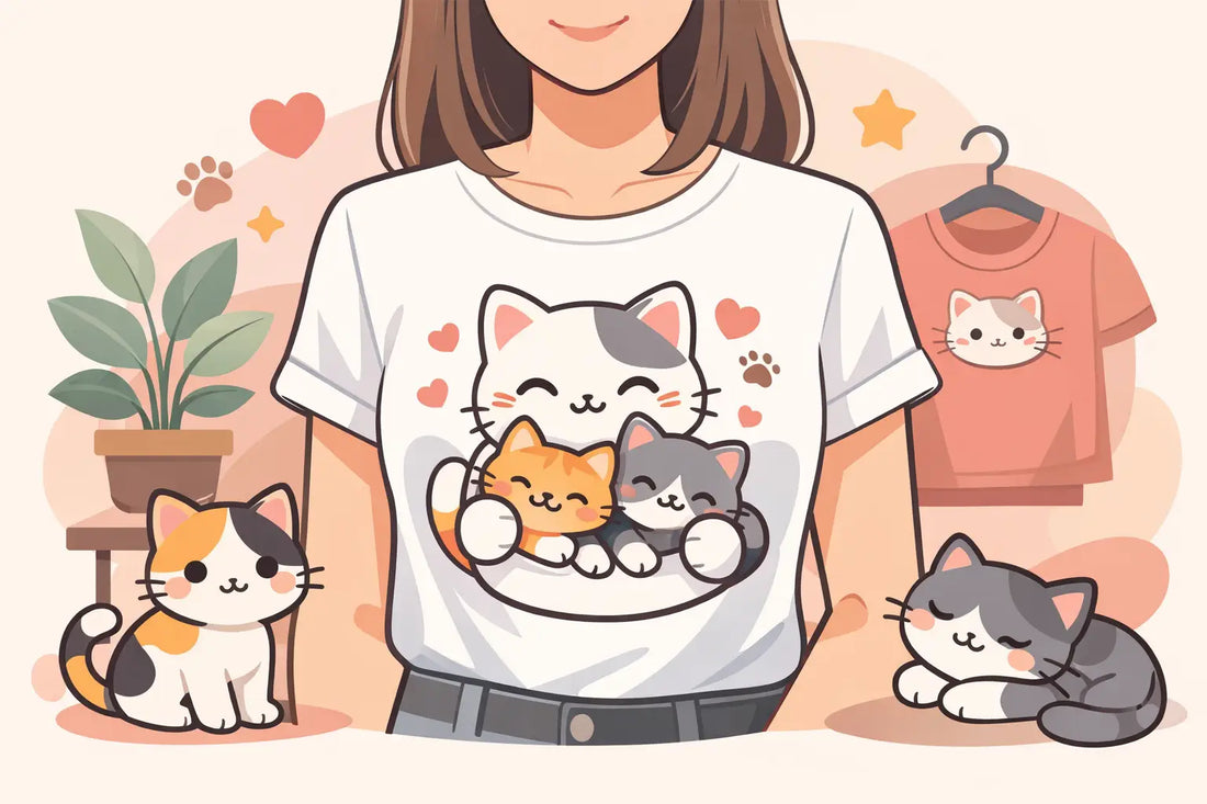 Kawaii Cat Mom Graphic Tee for Maximum Meow