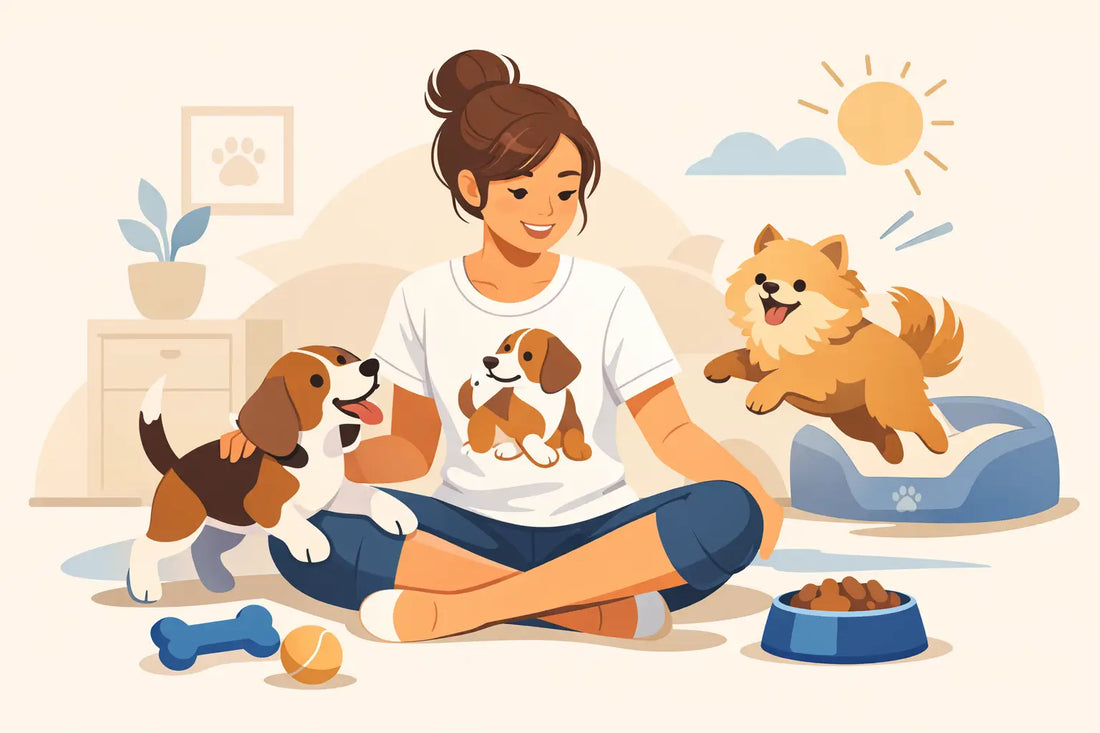 Cozy Puppy Mom Tee Fits for Maximum Dog Energy