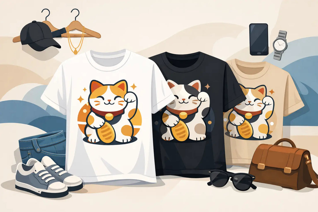 Lucky Fortune Cat Graphic Print Tee Style Guide
