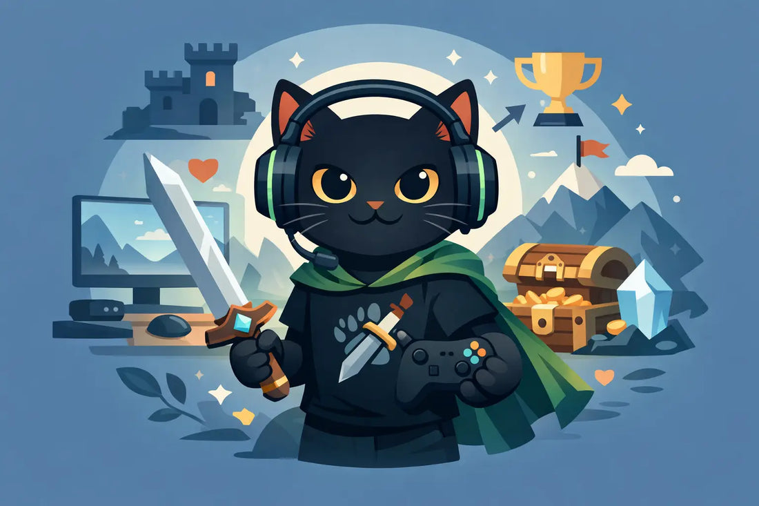 Gaming Cat Parent Shirt for Your Main Quest
