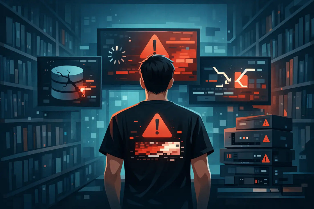 Dystopian Library Database Error Shirt Explained