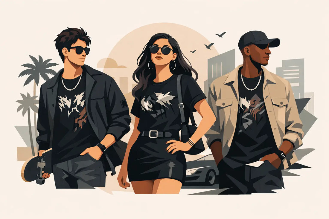 Black Graphic Tee Outfits for Main-Character Energy