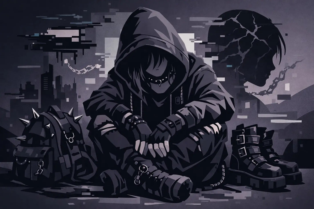 Dark Cyber Grunge Mental Health Clothing That Hits