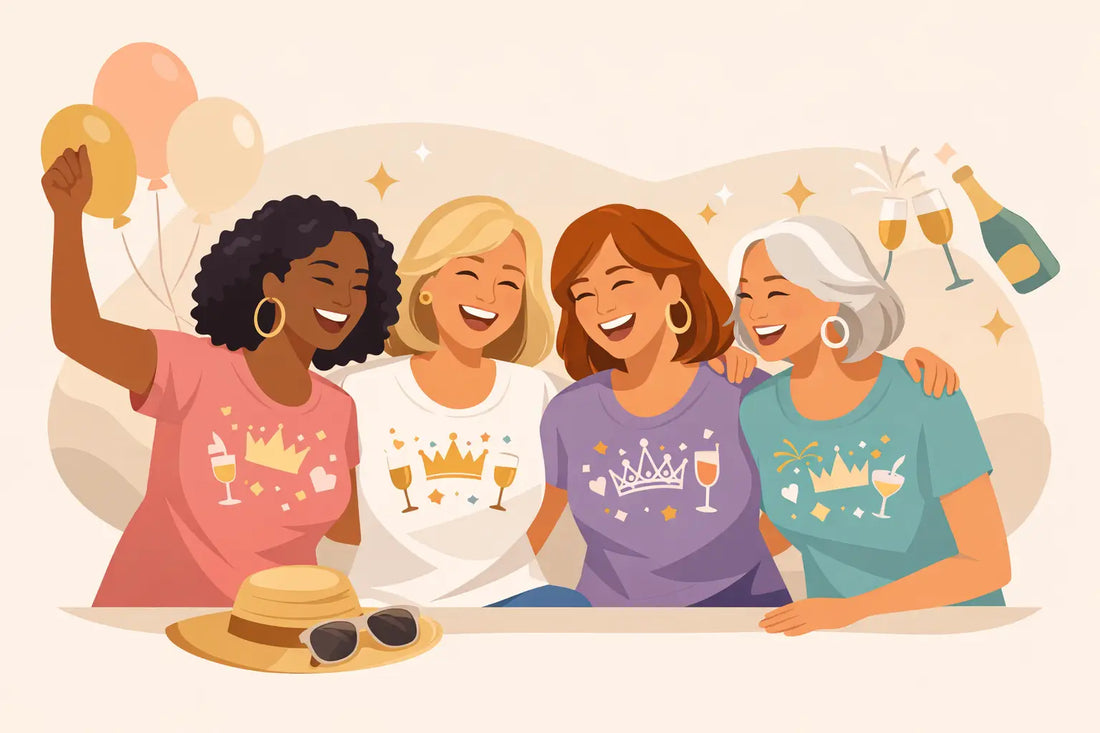 Officially 50 and Fabulous Friendship Group Tees
