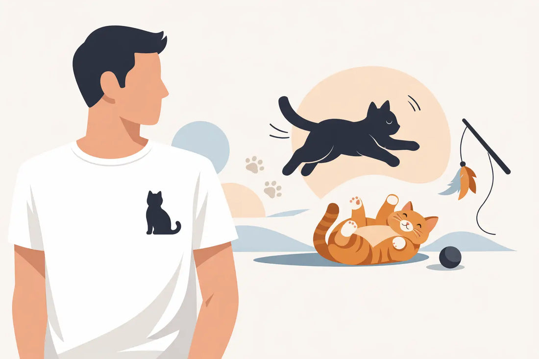 Minimalist Cat Dad Shirt, Maximum Cat Energy