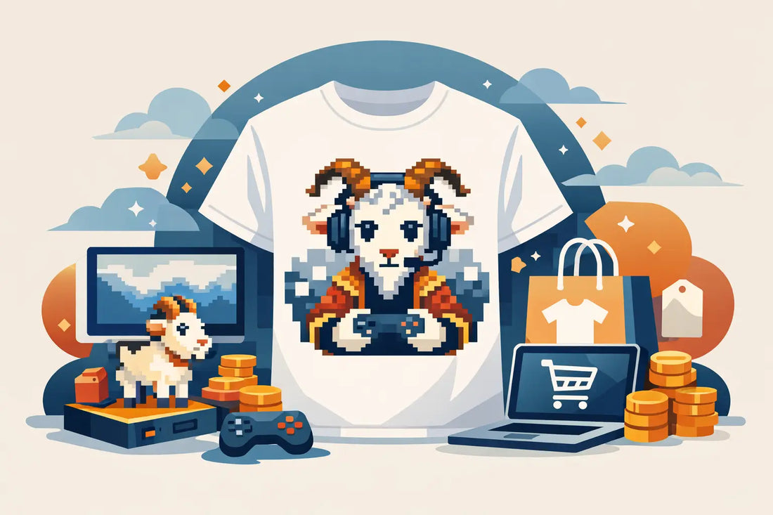 Buy Pixel Art Year of the Goat Gamer Shirt