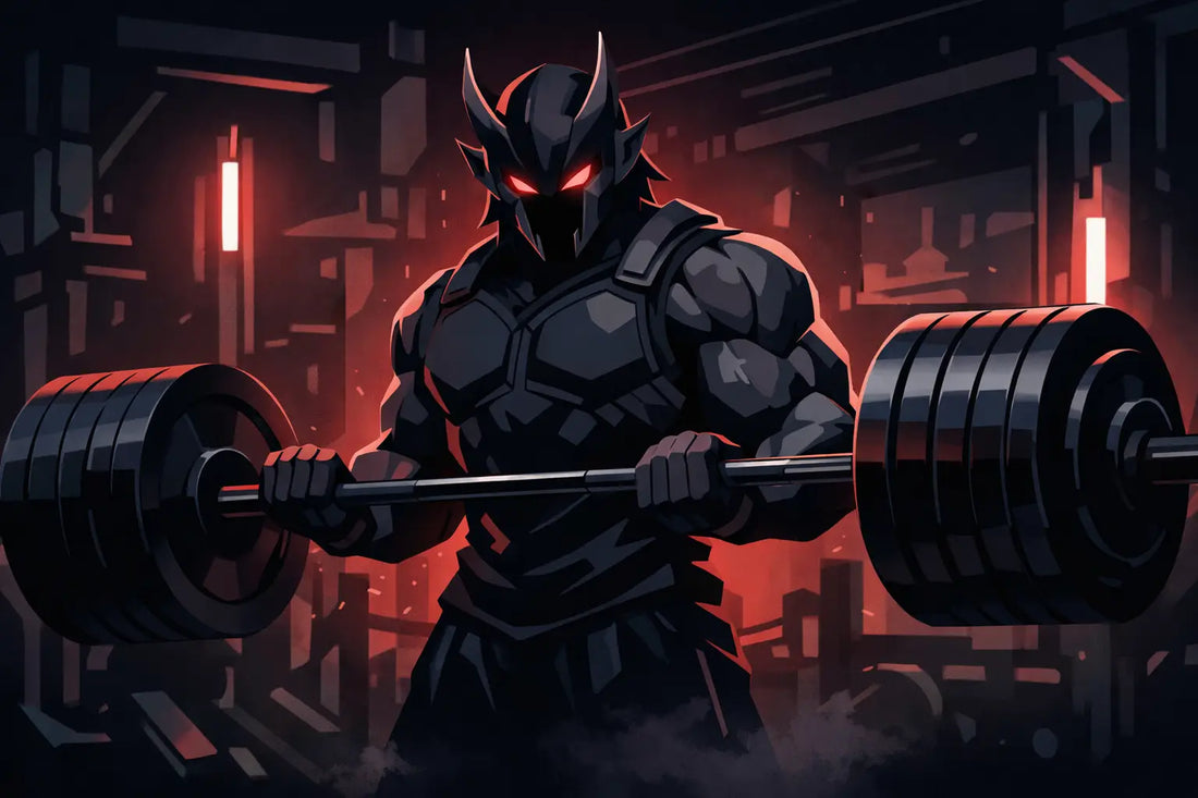 Dark Sci-Fi Anime Gym Tee for Final Boss Lifts