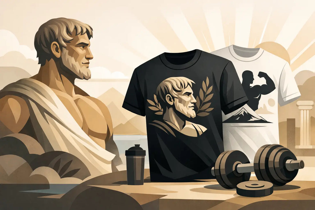 Seneca Bodybuilding T-Shirts With Stoic Energy