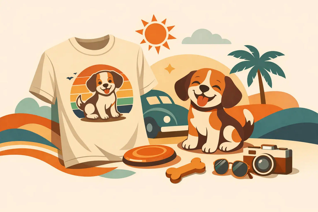 Vintage Puppy Parent Tee: Retro Dog Energy