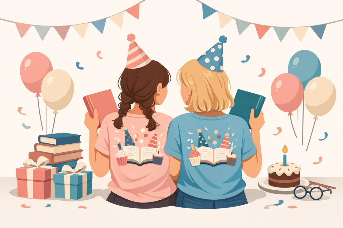 Bookish Best Friends Matching Birthday Shirts