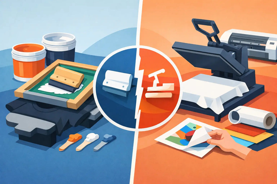 Screen Printing Versus Heat Transfer: Which Wins?