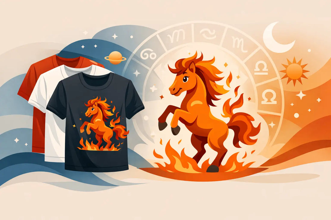 Humorous Fire Horse Astrology Shirt Style Guide