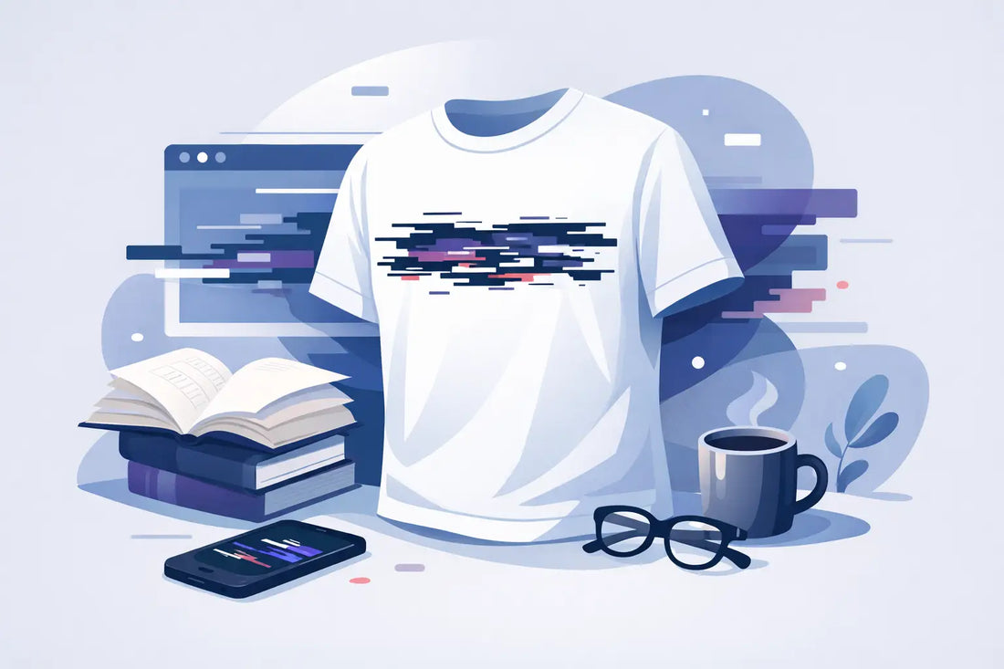 Why a Corrupted Text Literature Graphic Shirt Hits