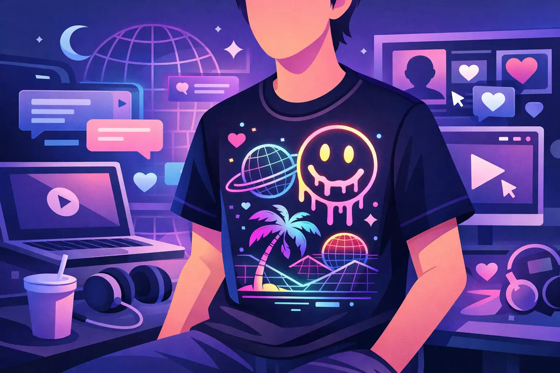Neon Graphic Tee Style for the Terminally Online