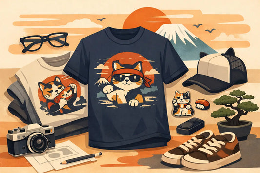 Retro Japanese Style Cat Dad T-Shirt Guide