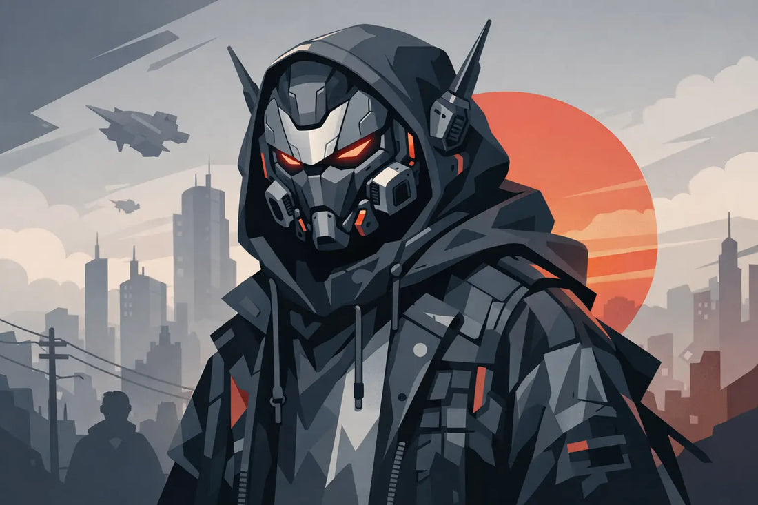 Dystopian Mecha Streetwear Graphic Tee Style