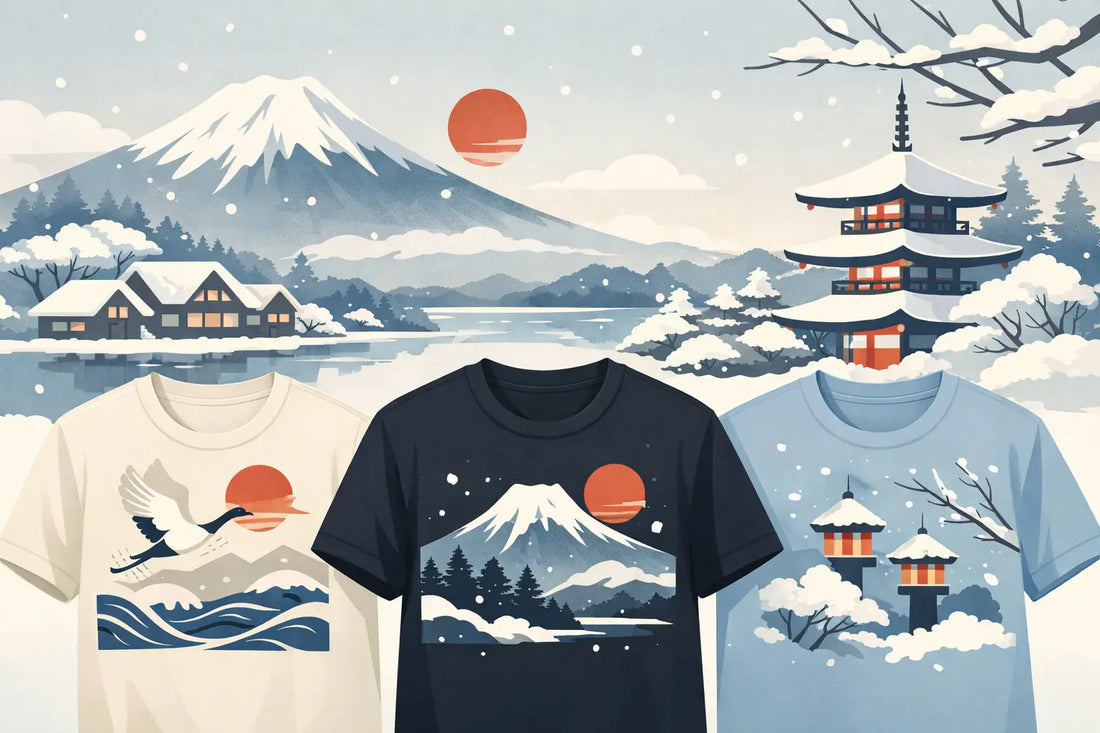 Japanese Aesthetic Winter Holiday Shirt Ideas