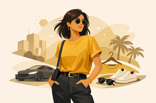 Gold Graphic Tee Styling for Main-Character Energy