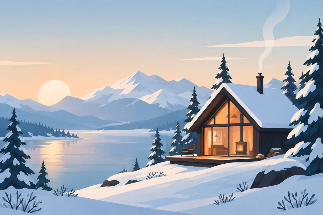 12 Minimalist Snow Cabin Lo-Fi Design Ideas