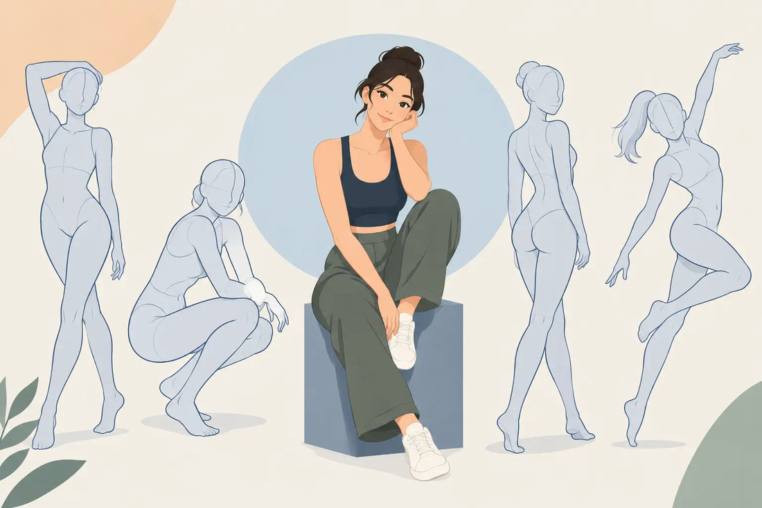 Female Drawing Base Poses for Better Characters