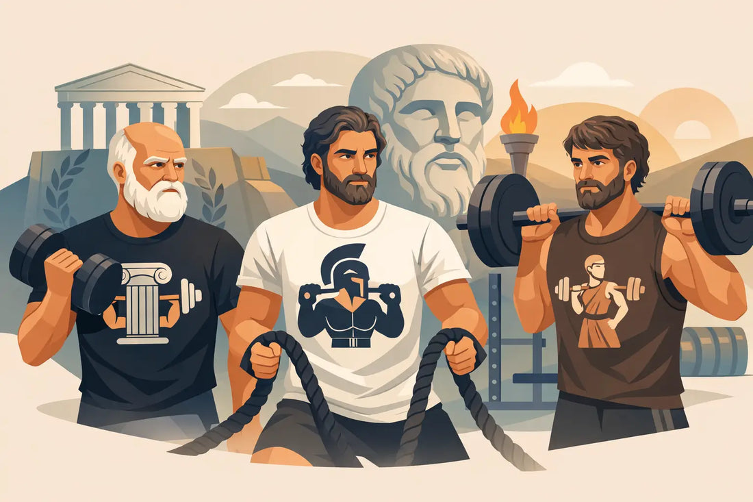 Ancient Greek Philosophy Fitness Tees Go Hard