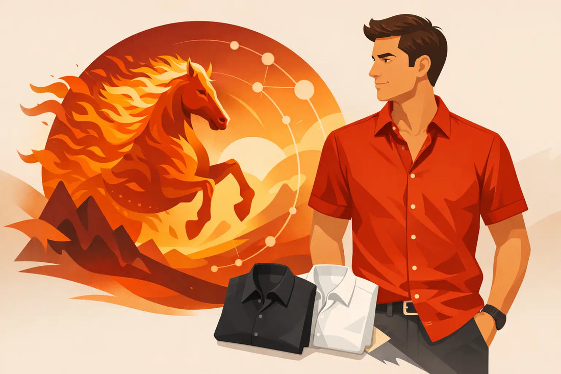 Fire Element Horse Astrology Men's Shirt Guide