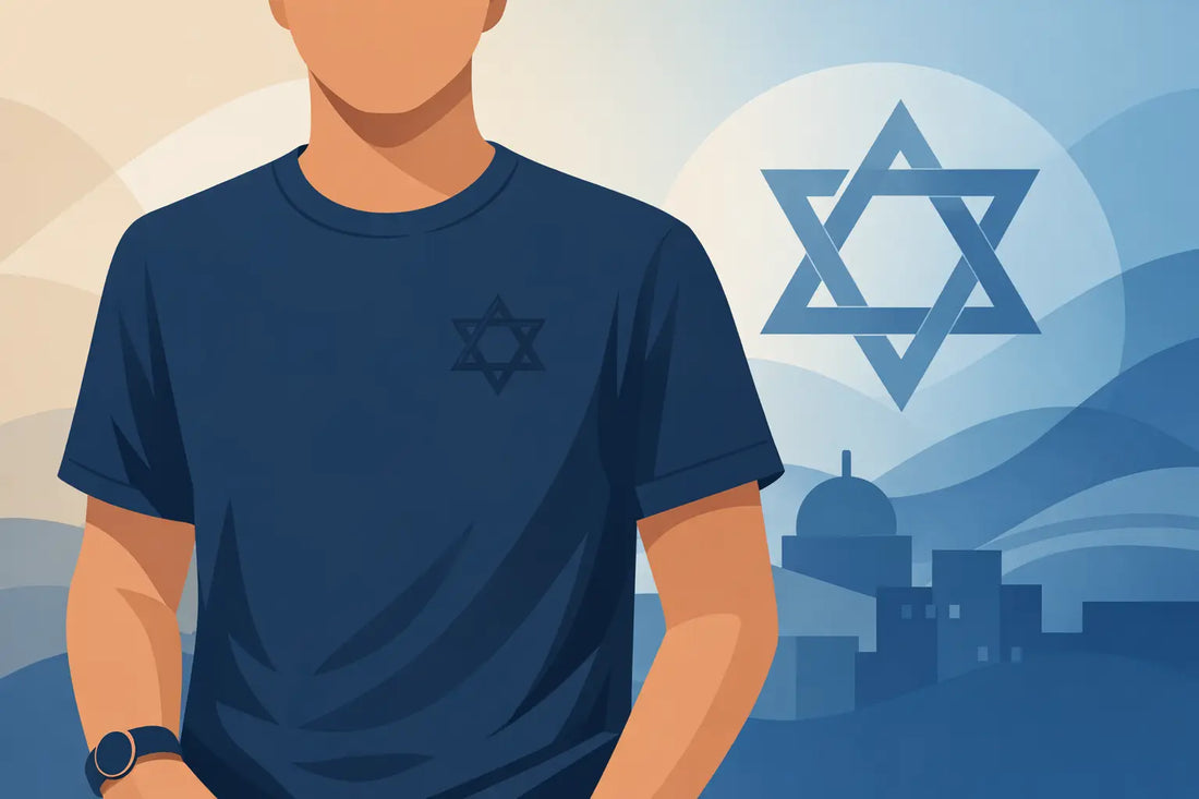 Subtle Star of David Tee for Everyday Identity