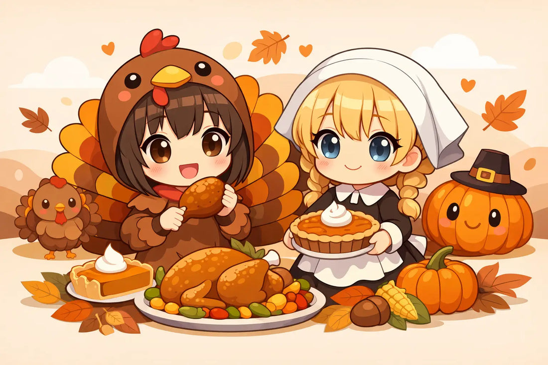 Kawaii Anime Thanksgiving Shirt Ideas That Gobble