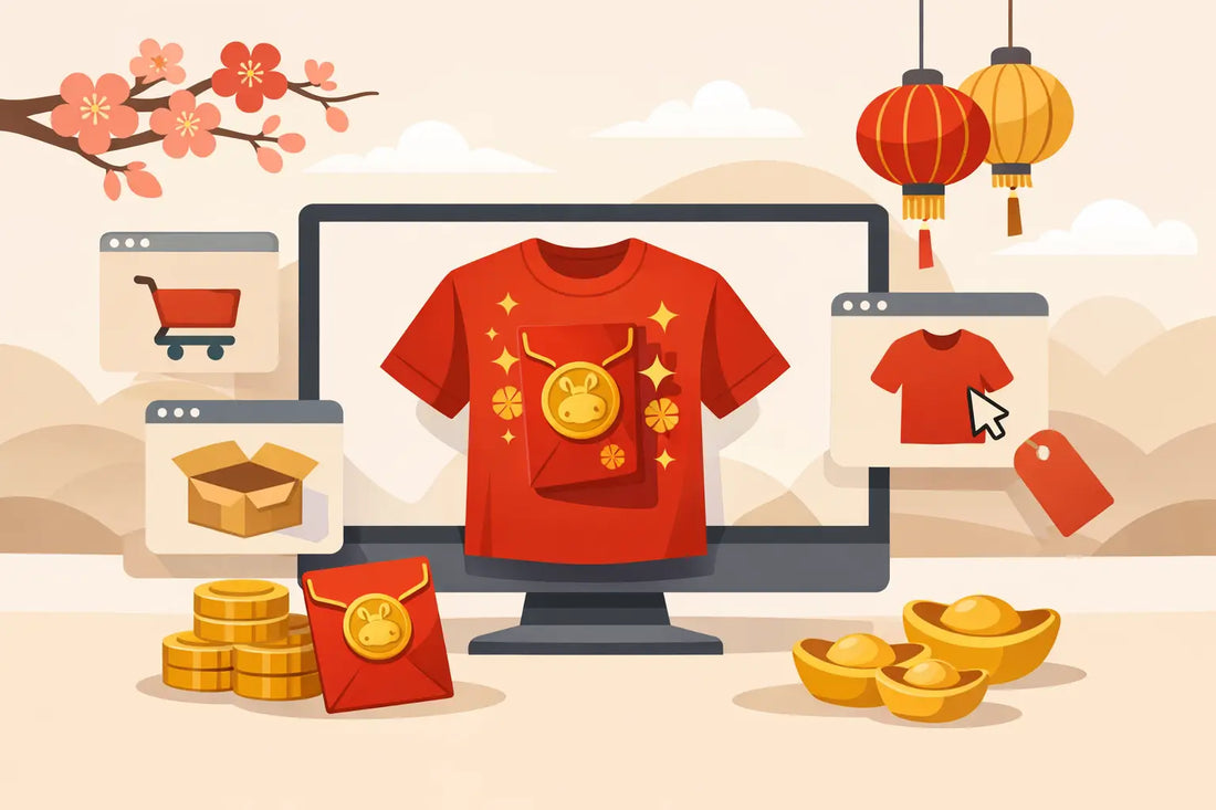 Buy Lucky Red Envelope 2027 Graphic Tee Online