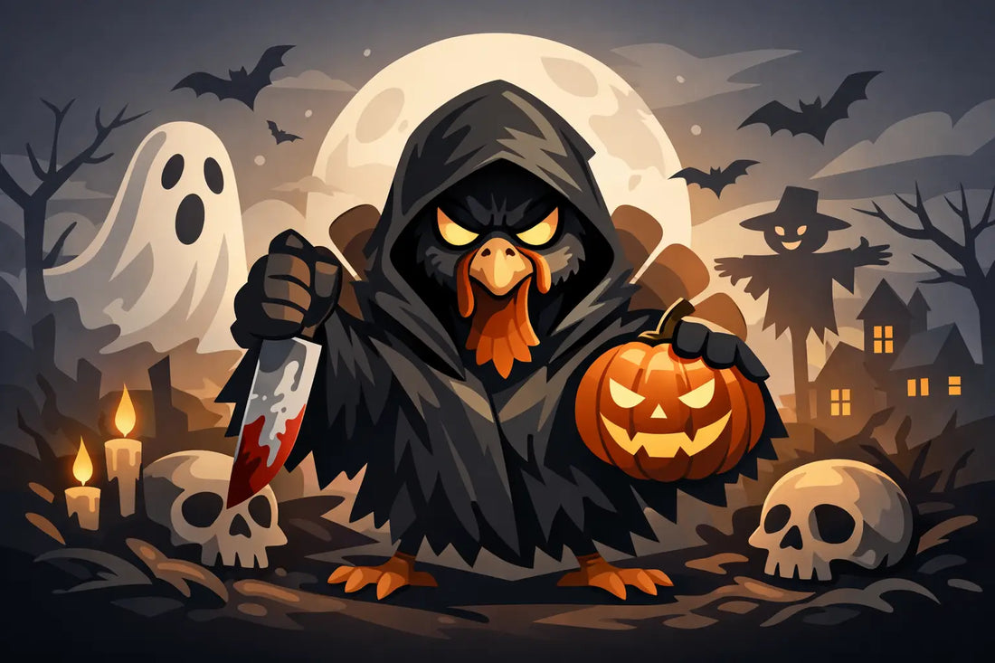 Spooky Turkey Crossover Tee for Chaos Season