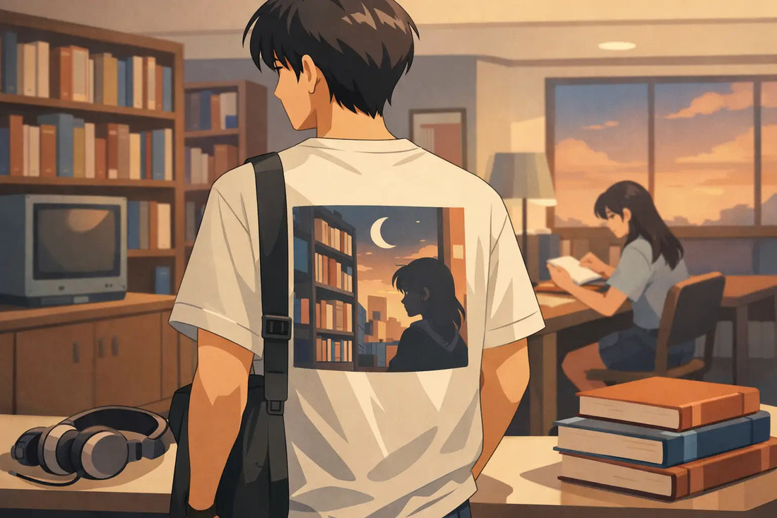 90s Anime Library Aesthetic Shirt Style Guide