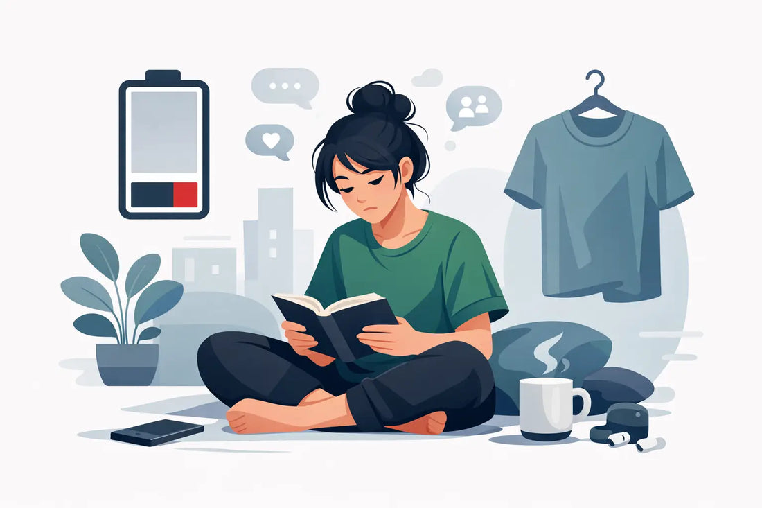 Social Battery 1 Percent Reading Tee Energy