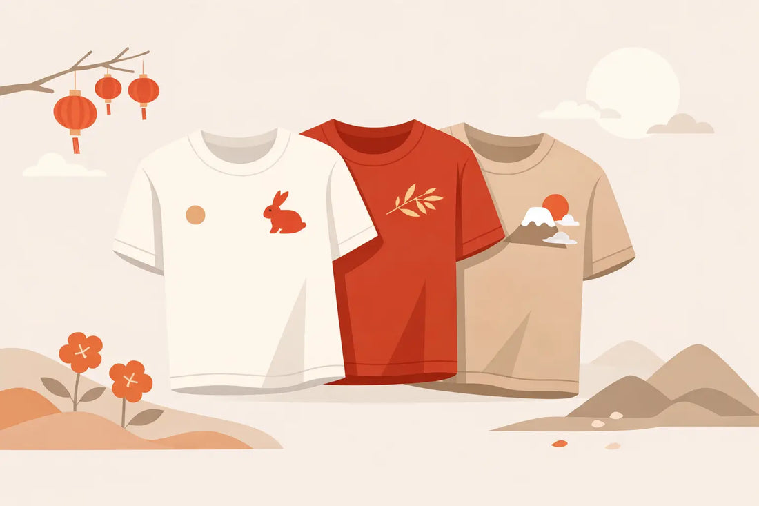 Minimalist Lunar New Year Aesthetic Tee Ideas