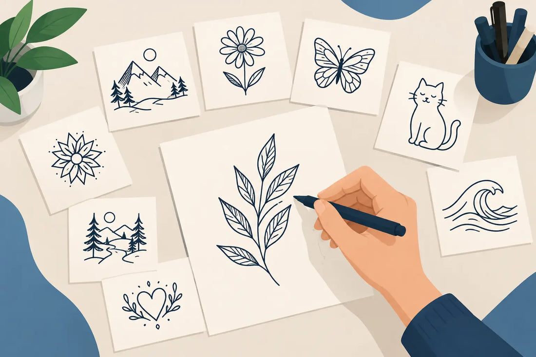 Drawing on Hand Ideas with Pen Tee: 9 Designs