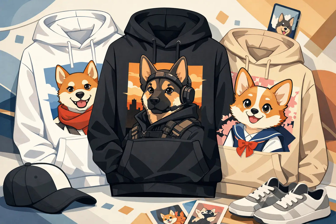Anime Style Dog Portrait Apparel That Actually Hits