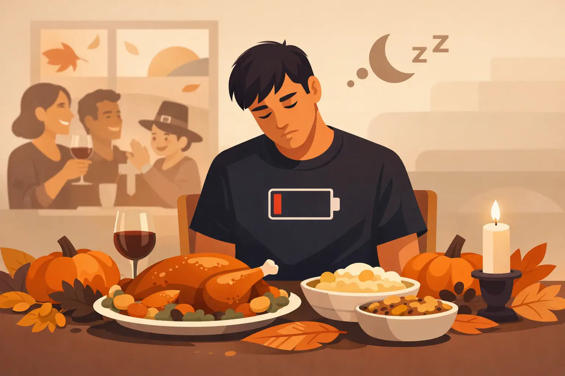 Introvert Thanksgiving Dinner Tee for Low Batteries