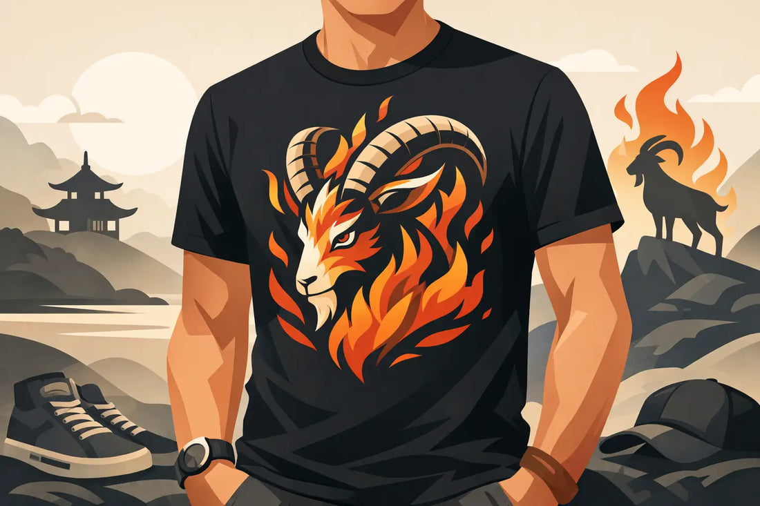 Men's Year of the Fire Goat Graphic Tee Style