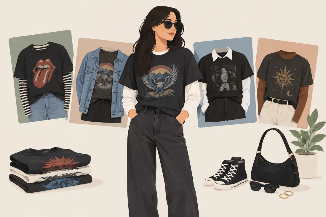 How to Layer Band Tees Creatively Without Trying