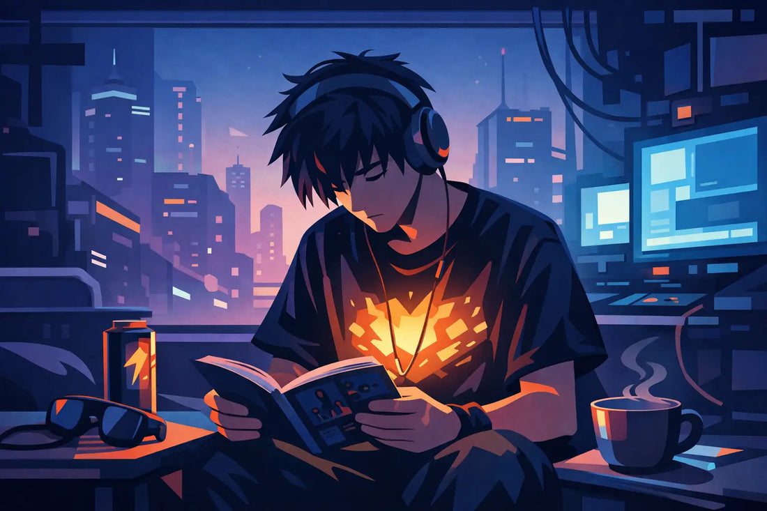 Cyberpunk Burnout Reading Graphic Tee Energy