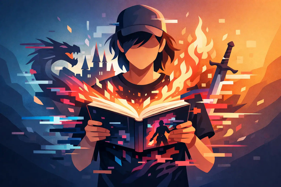 Spicy Fantasy Reader Glitch Art Shirt Energy