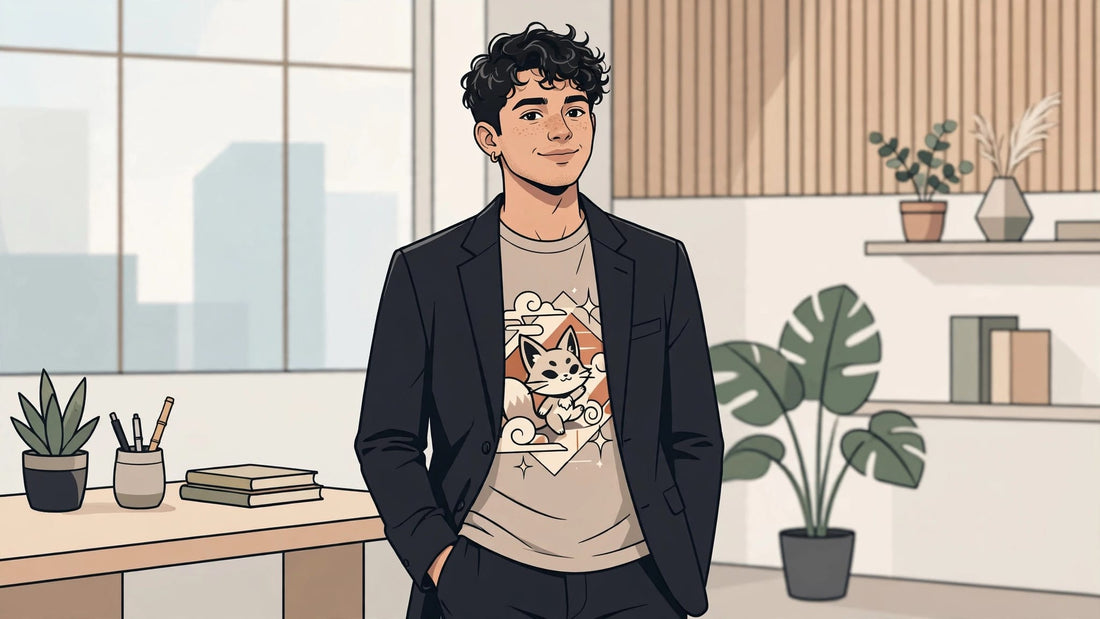 Anime Graphic Tee Outfits for Creative Offices
