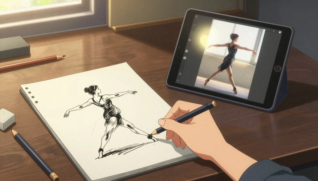 Model Pose Reference: Draw Movement, Not Stiff NPCs